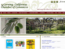 Tablet Screenshot of corningcachamber.org
